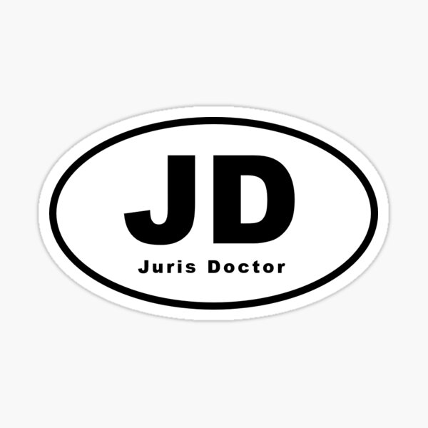 Item preview, JD (Juris Doctor) Oval designed and sold by kinetic-passion.