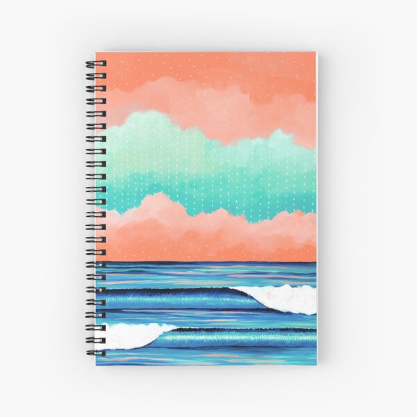 Graphic Seascape I Spiral Notebook