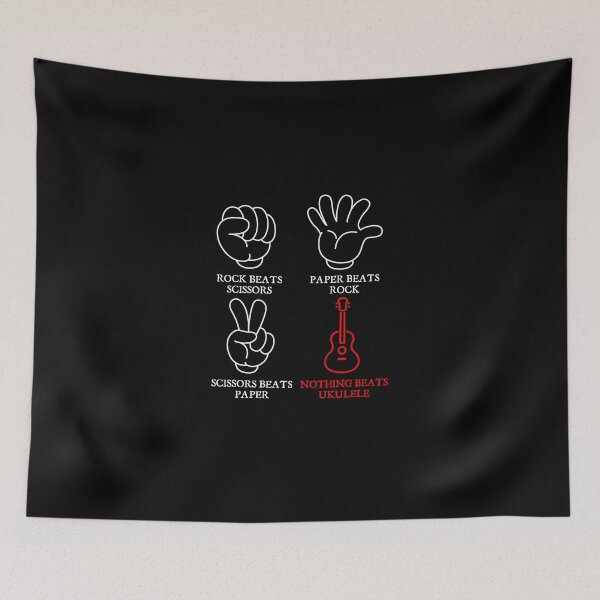 Item preview, Musicians product - Rock Paper Scissors - Ukulele Player Gifts designed and sold by stuch75.