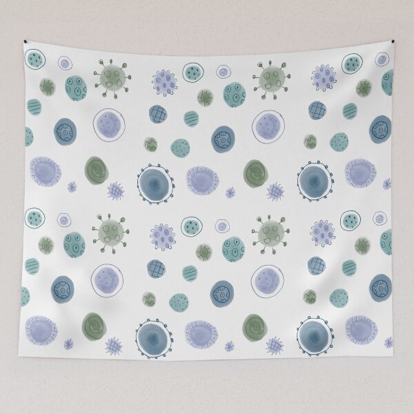 Item preview, Planet abstract blue green designed and sold by larilou-art.