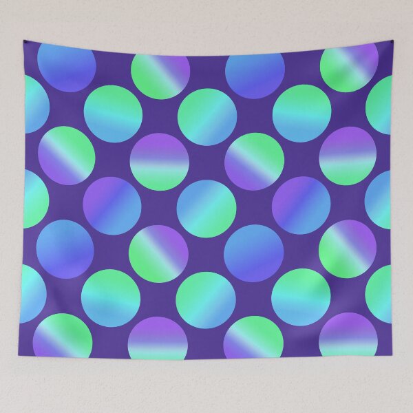 Item preview, Gradient Dots (Blue, Green, and Purple) With Dark Purple Background! designed and sold by KelseyLovelle.