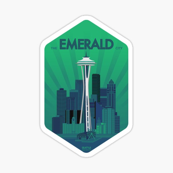 The Emerald City Seattle Washington Sticker