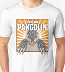 Pangolin Schuppentier Retten Selten Slim Fit T-Shirt