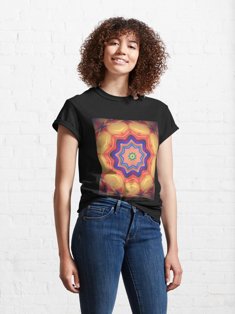 Alternate view of Here Comes the Sun Mandala Art - Yoga Lover Gift Classic T-Shirt