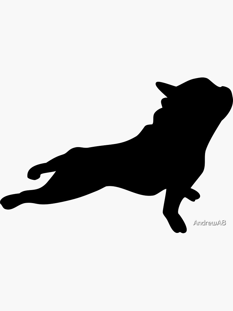 "Frenchie Yoga French Bulldog Doing Yoga" Sticker for Sale by AndrewA8 ...