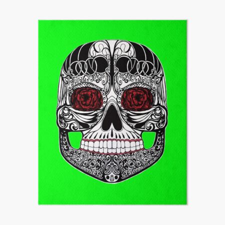 Monika's Sugar Skull Art Board Print