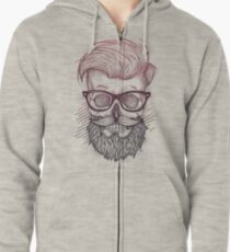 Hipster ist tot Hoodie mit Reißverschluss