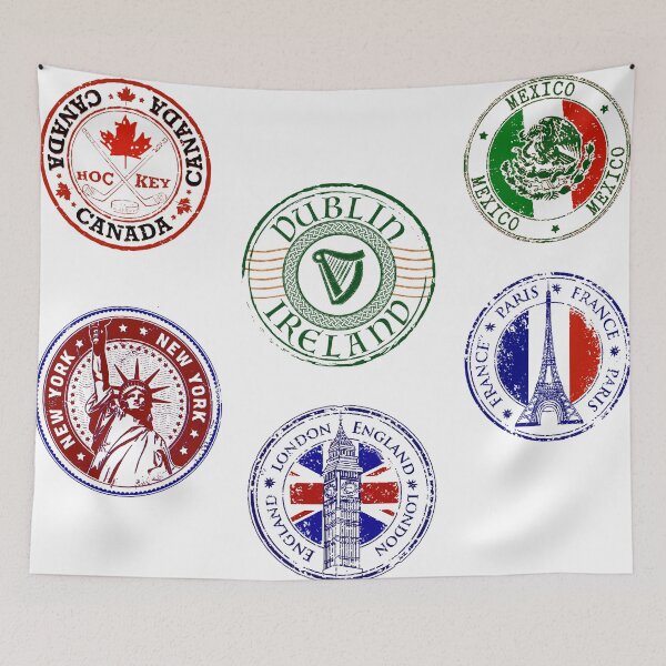 Item preview, Travel stamp pack designed and sold by EchoesReality16.