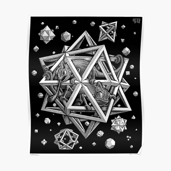 M.C. Escher - Stars Poster