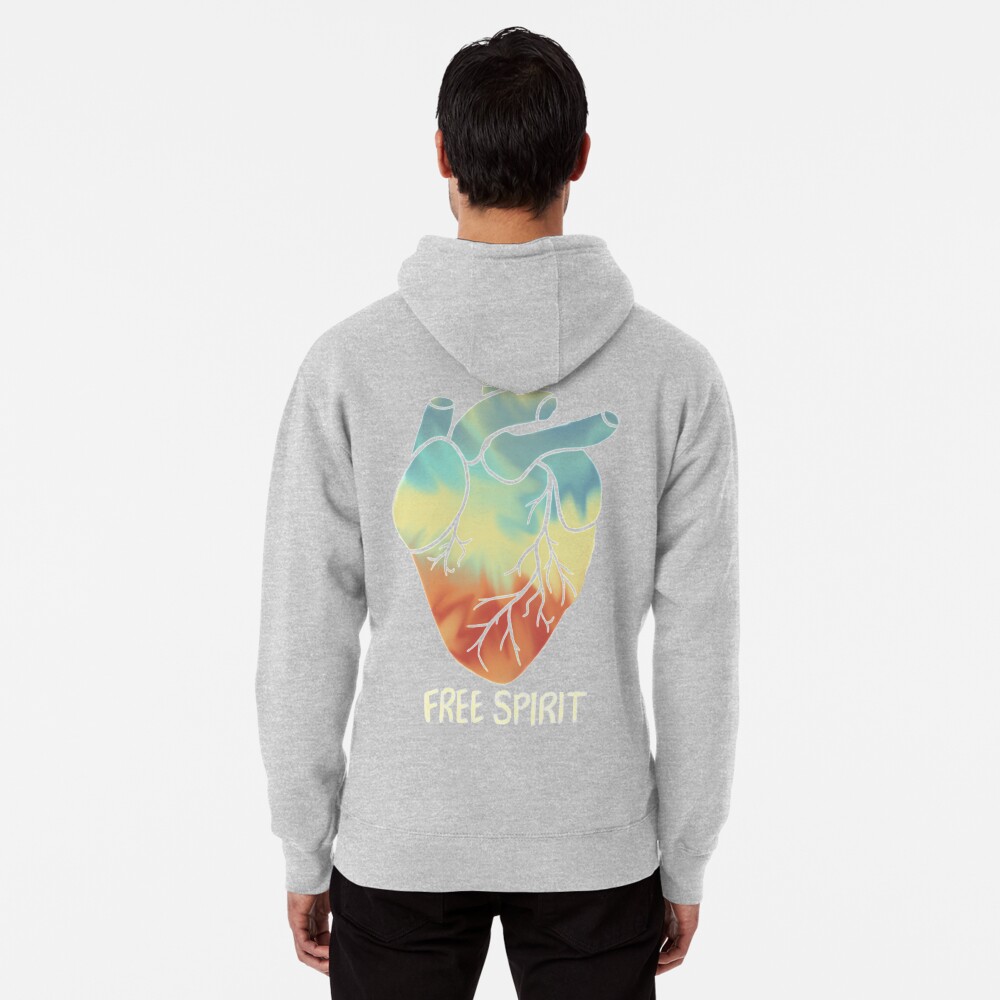 free spirit orange hoodie