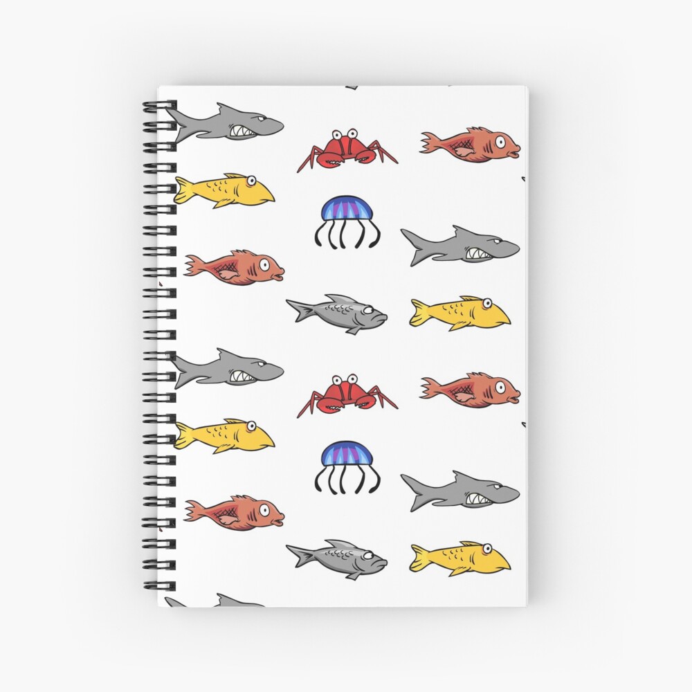 Cuaderno de espiral «Club Penguin pesca en hielo» de samrubin | Redbubble