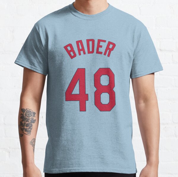 Harrison Bader Name & Number T-Shirt - Navy - Tshirtsedge