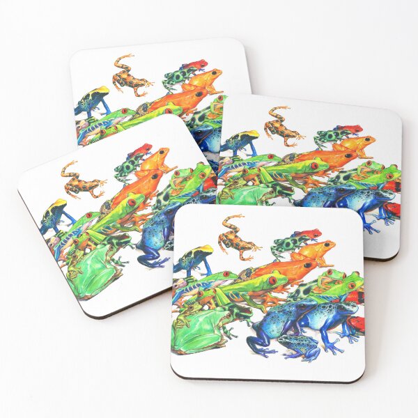 Item preview, Tropical Frog Collage designed and sold by Salmoneggs.