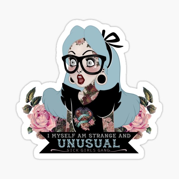 Strange and Unusual Sticker