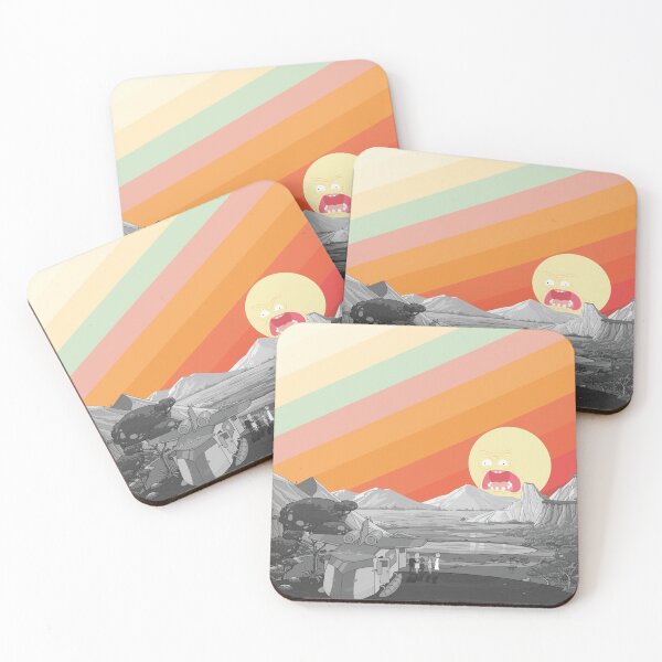 Screaming Sun (Rick & Morty) Coasters (Set of 4)