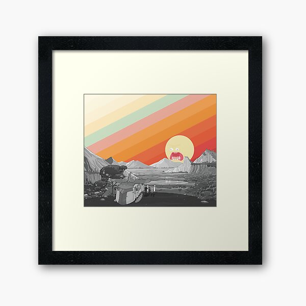 Screaming Sun (Rick & Morty) Framed Art Print