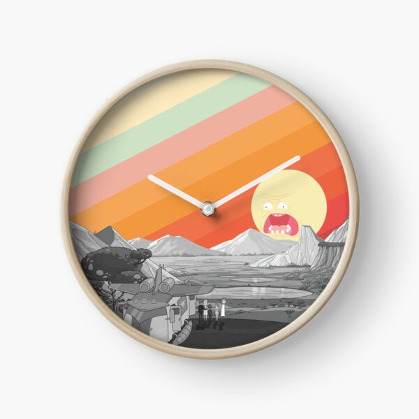 Screaming Sun (Rick & Morty) Clock