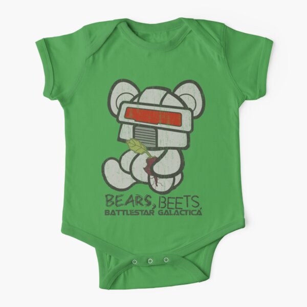 Bears Beets Battlestar Galactica Short Sleeve Baby One-Piece