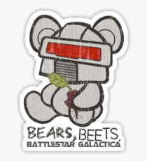 Bears Beets Battlestar Galactica Sticker