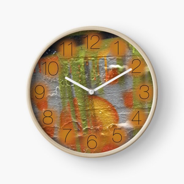 street art: alien drip Clock