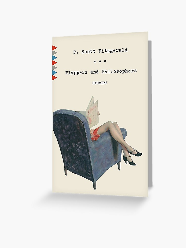 Flappers And Philosophers By F Scott Fitzgerald Book Cover Greeting Card By Abrokeunikid Redbubble