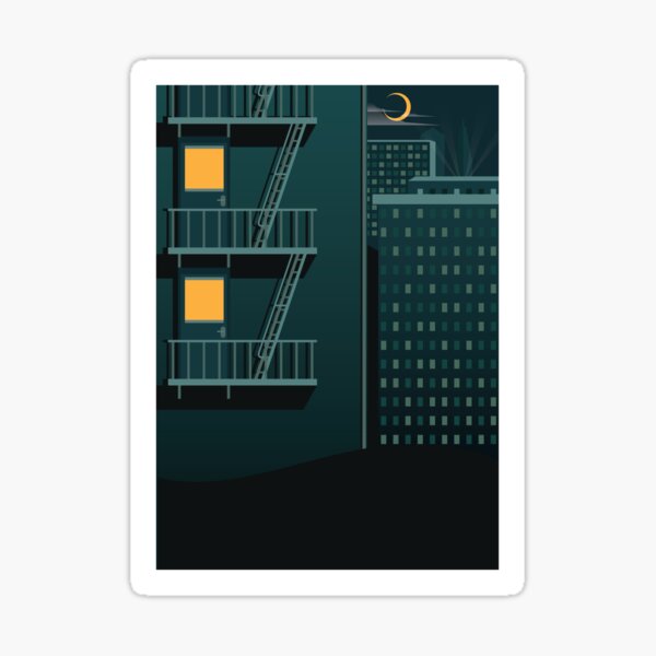 Item preview, A Sleeper`s Dream Night Light On Dark City Metropolis Art Deco Geometric Retro designed and sold by 108dragons.