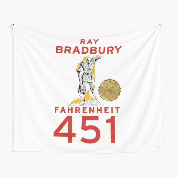 fahrenheit 451 by ray bradbury - book cover Tapestry