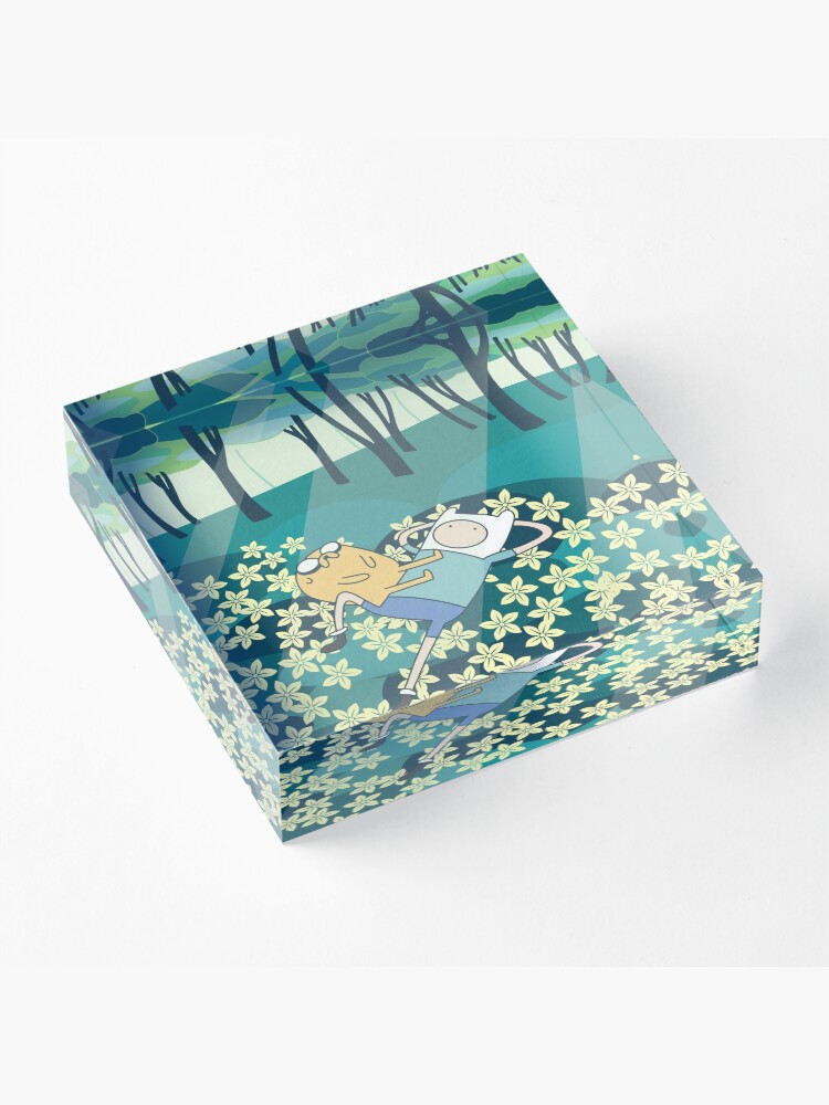 Alternate view of Field of Flowers (Adventure Time) Acrylic Block