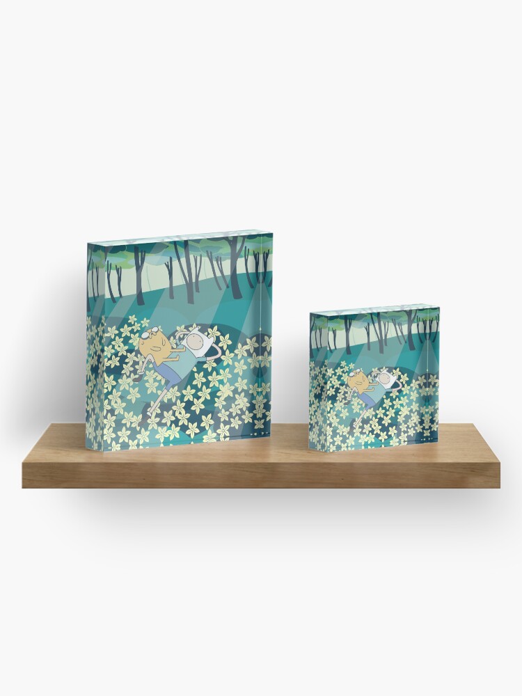 Alternate view of Field of Flowers (Adventure Time) Acrylic Block