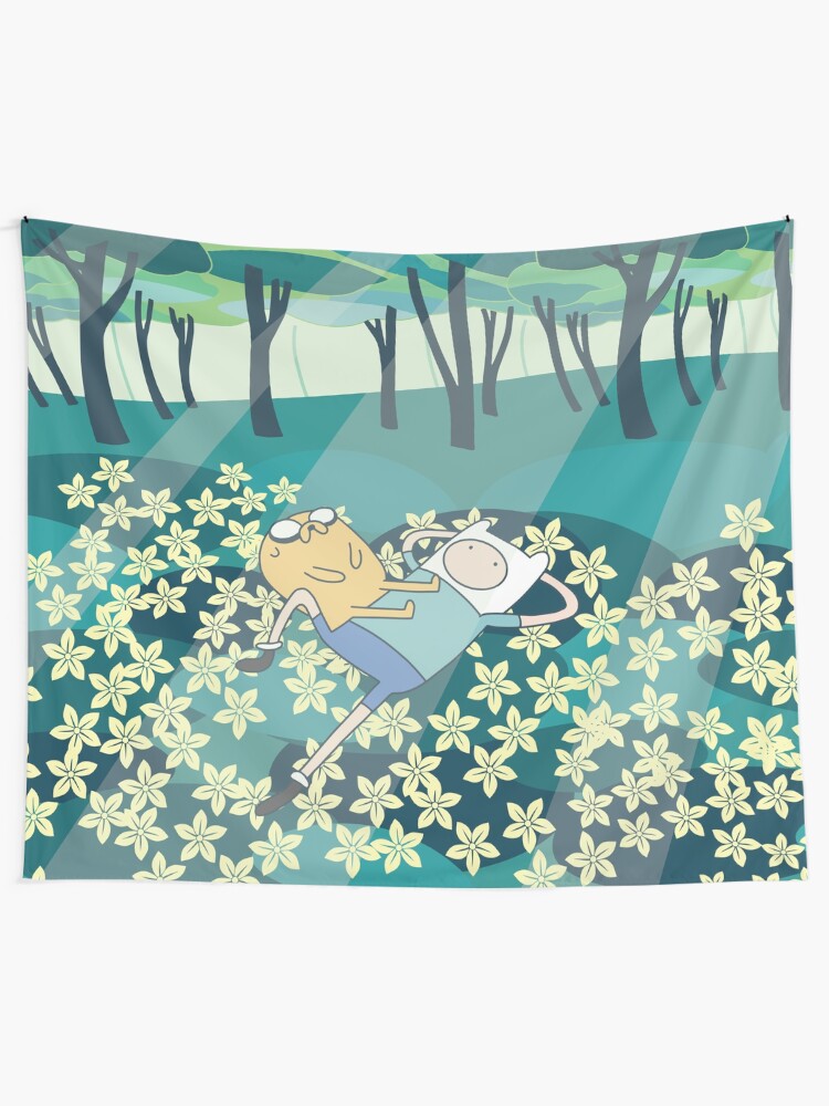 Alternate view of Field of Flowers (Adventure Time) Tapestry