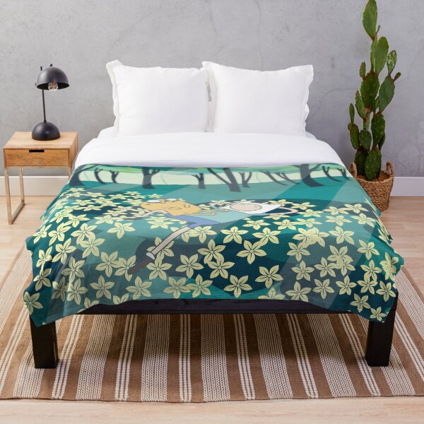 Field of Flowers (Adventure Time) Throw Blanket