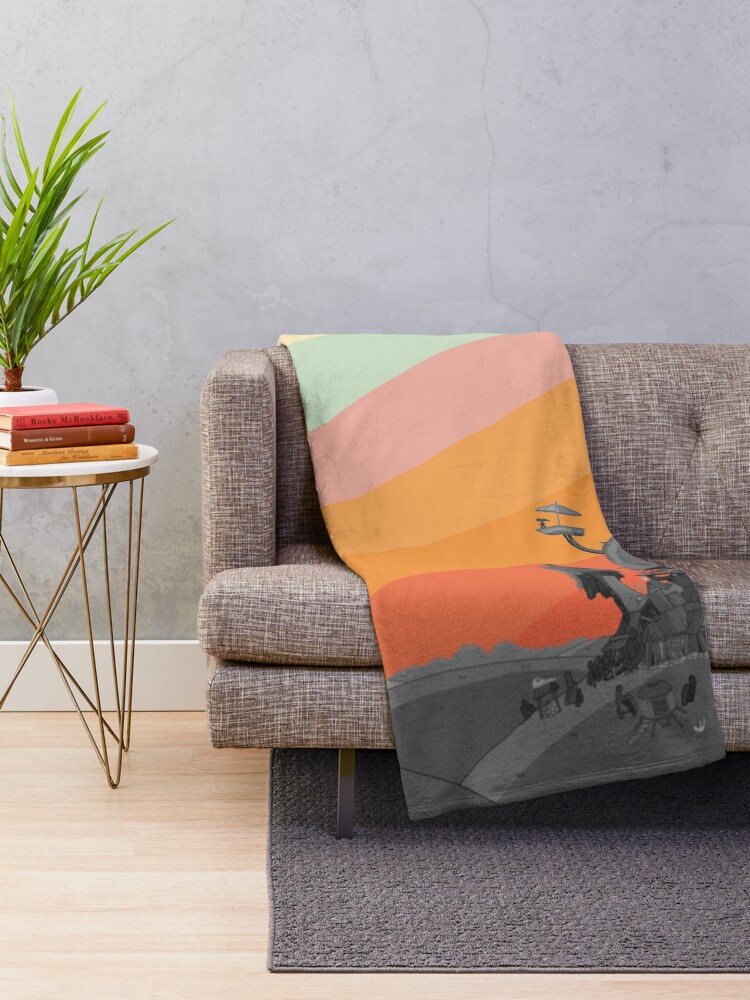 Alternate view of Land Of Ooo (Adventure Time) Throw Blanket