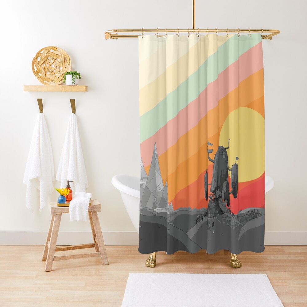 Land Of Ooo (Adventure Time) Shower Curtain