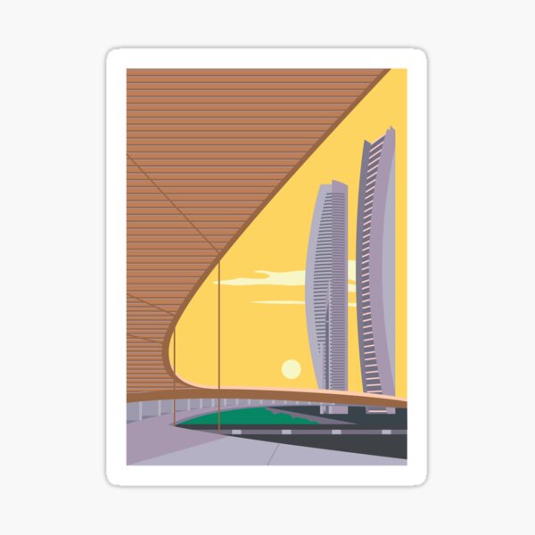 Item preview, A Sleeper`s Dream Super Metropolis Skyscraper Futuristic Art Deco Geometric Retro designed and sold by 108dragons.