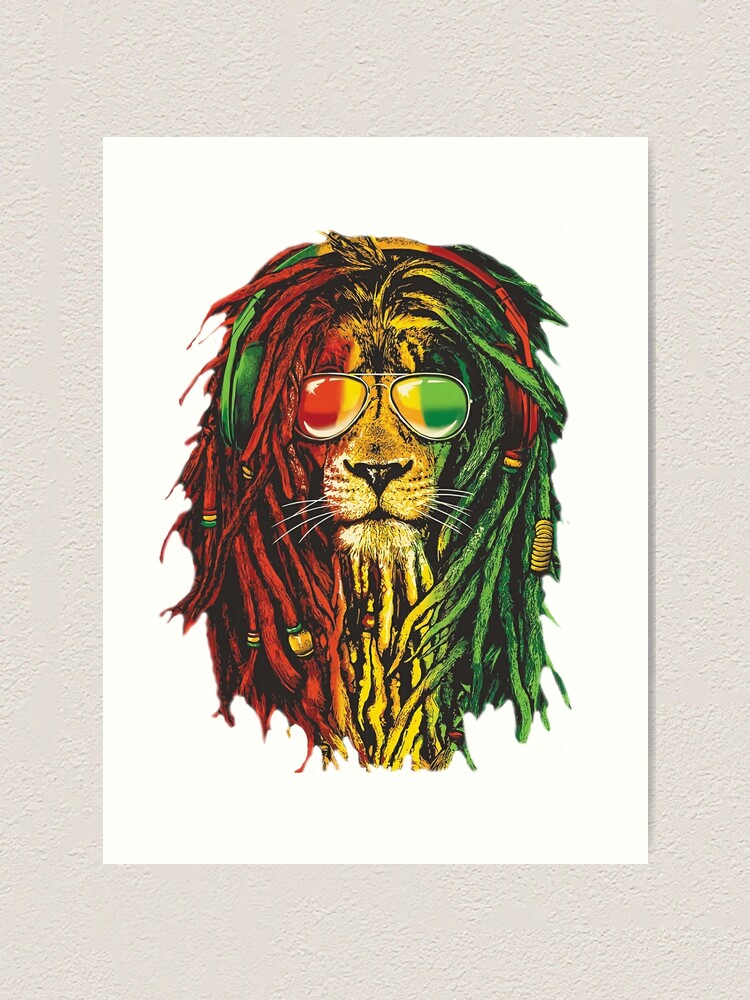 Cadre retro singe rasta