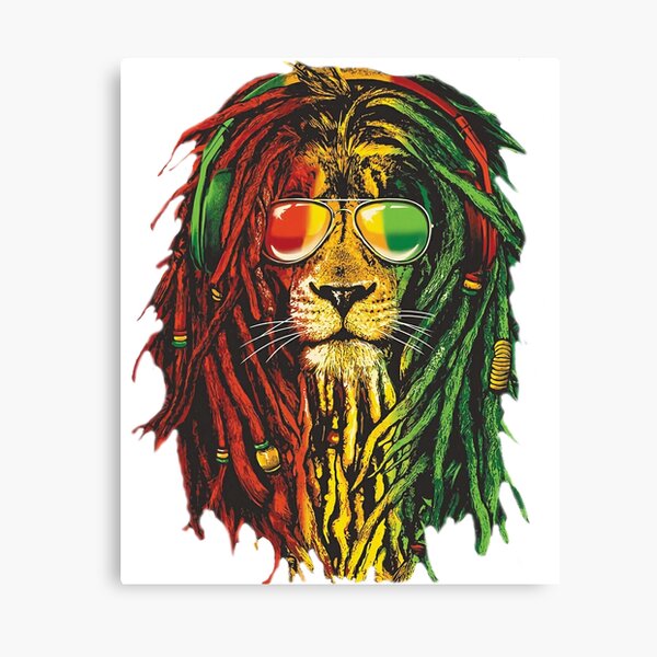 Bob Marley Rasta Lion Art for Reggae Lover Canvas Print