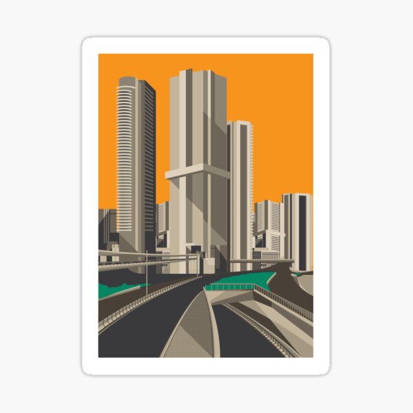 Item preview, A Sleeper`s Dream Super Metropolis Skyscraper Futuristic Art Deco Geometric Retro designed and sold by 108dragons.