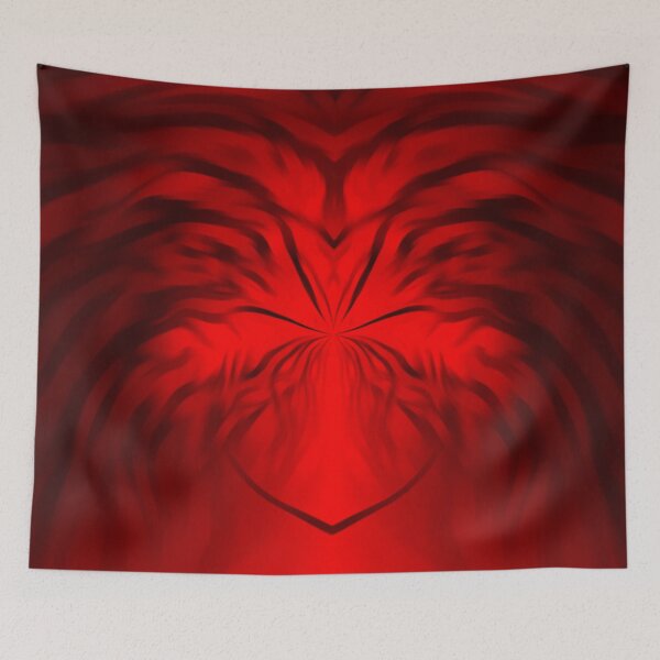 Item preview, Red monster glowing designed and sold by Vinod950.