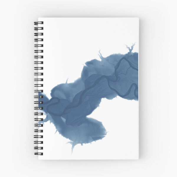 Item preview, Artsy River Map - Wildcat Creek, Indiana  (Low Saturation) designed and sold by Henrik Gulliksen Schüller.