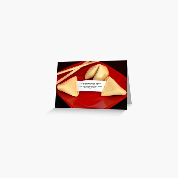Fortune Cookie Wisdom - 1 Greeting Card