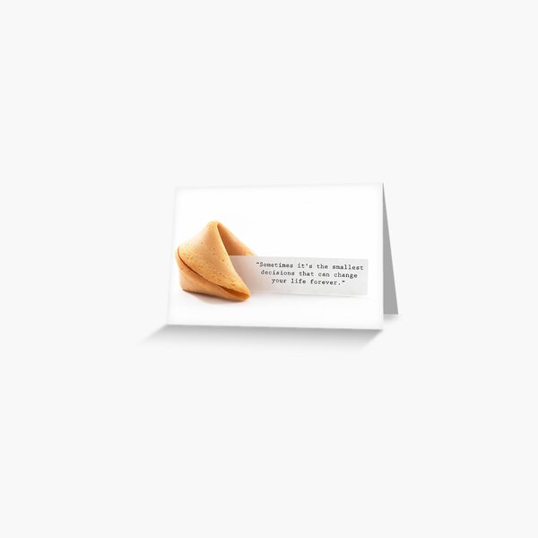 Fortune Cookie Wisdom - 2 Greeting Card