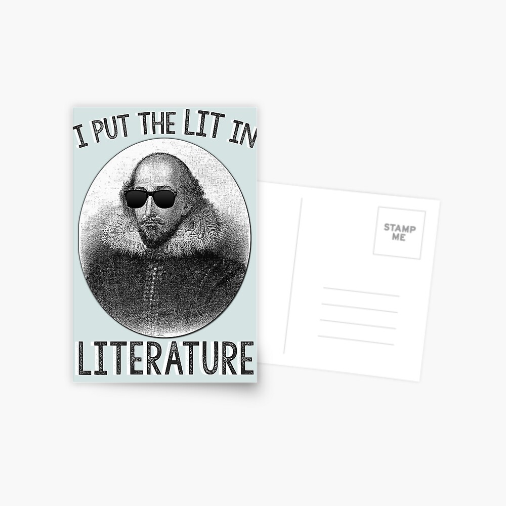 I Put The LIT In Literature. Postcard