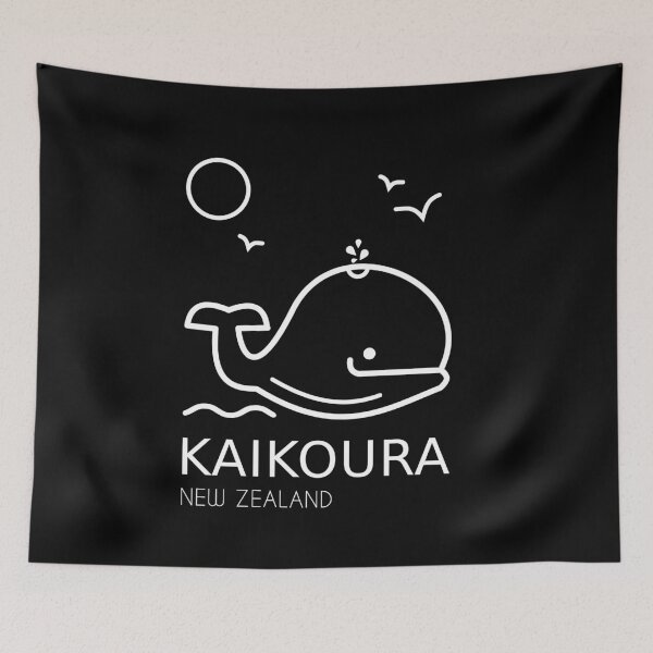 Item preview, Kaikoura Whail Capital of New Zealand White designed and sold by kiwishirts.