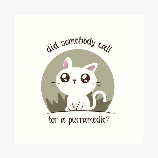 Did somebody call for a purramedic Art Print