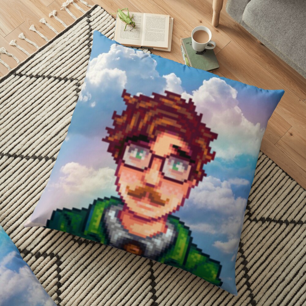 stardew valley blue chicken pillow plush