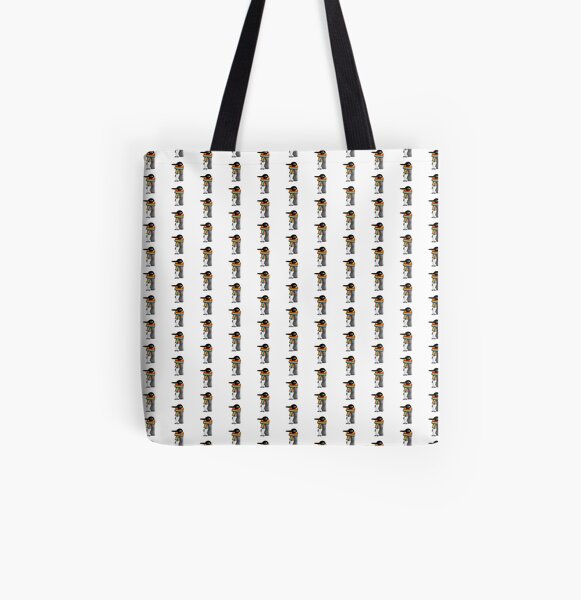 Emperor wearing a rainbow Bolsa estampada de tela
