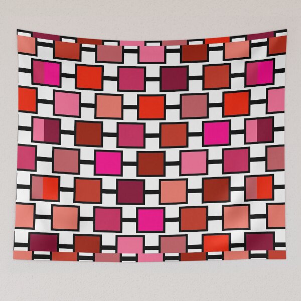 Item preview, Repeating Reds and Pinks Coloured Squares Pattern  designed and sold by GetItGiftIt.