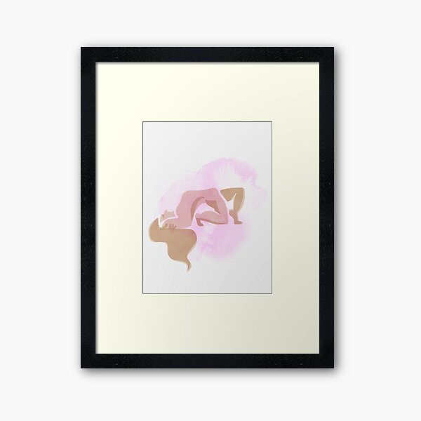 Back-Bend Framed Art Print