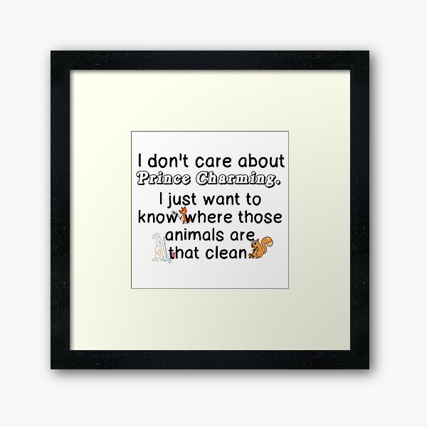 ANIMALS THAT CLEAN Framed Art Print