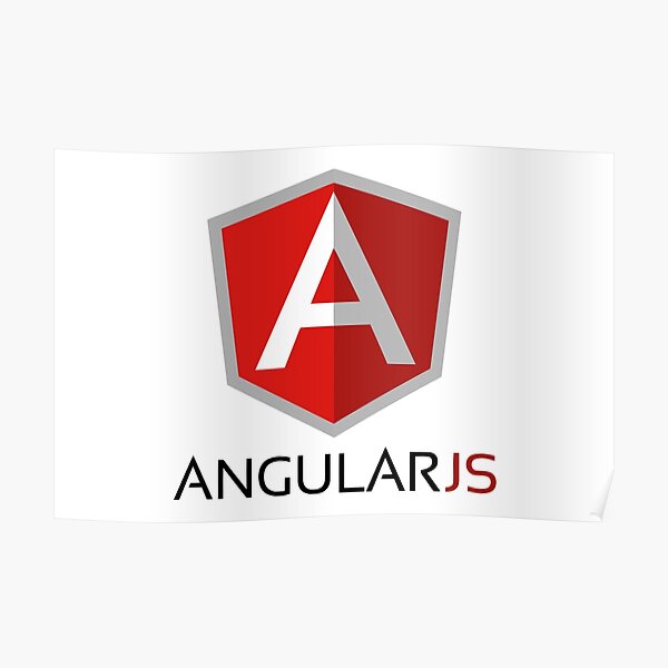 "ANGULAR JS logo" Poster for Sale by hasselbackt Redbubble